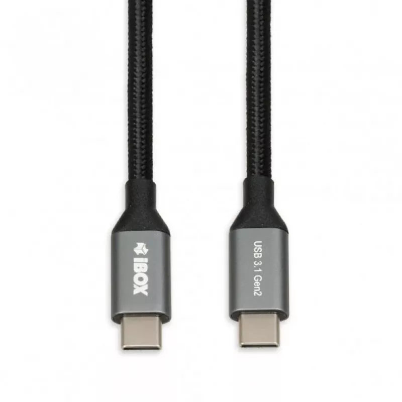 USB-C–USB-C kaabel IBOX IKUMTC31G2 USB 3.2 Gen 2, 1 m, must