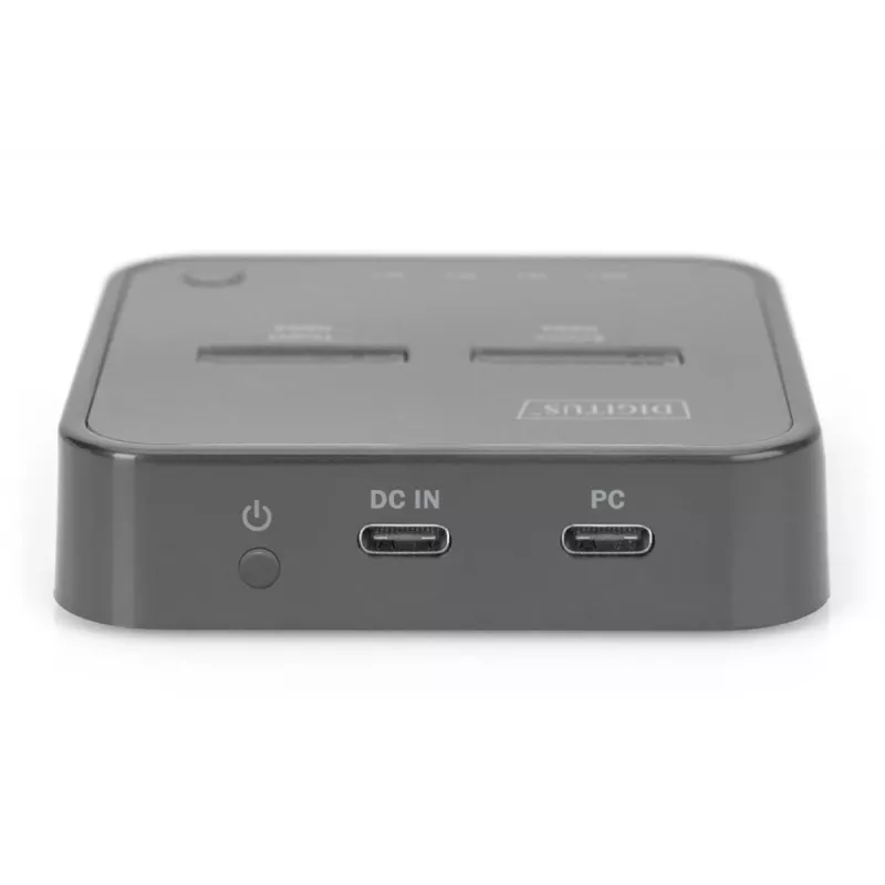 Digitus Dual M.2 NVMe SSD dokkimisjaam USB-C võrguühenduseta kloonimisfunktsiooniga