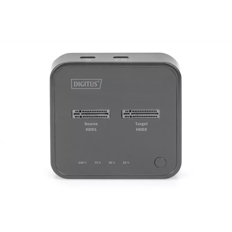 Digitus Dual M.2 NVMe SSD dokkimisjaam USB-C võrguühenduseta kloonimisfunktsiooniga