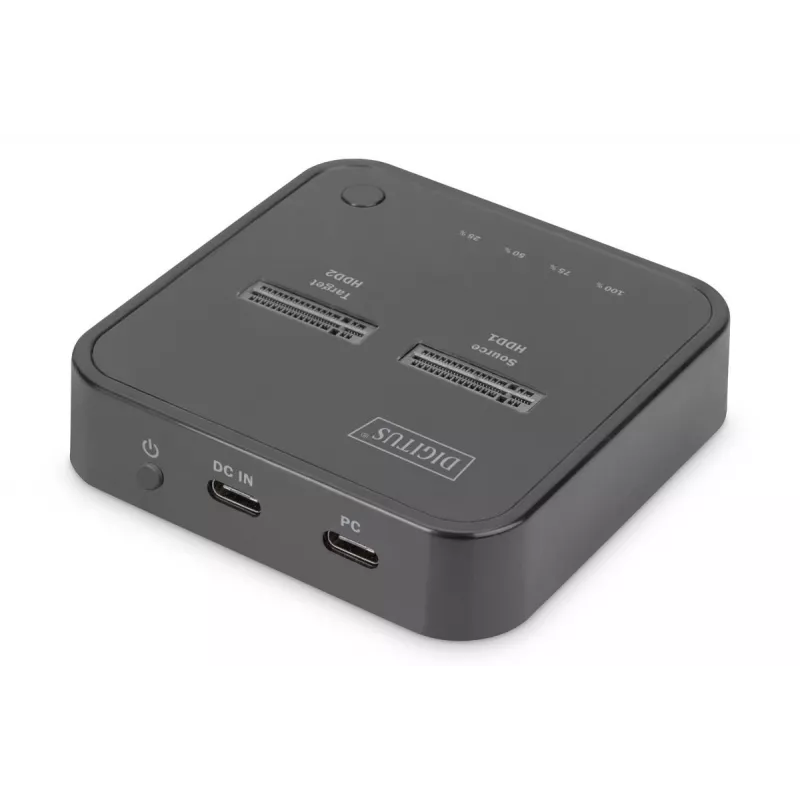 Digitus Dual M.2 NVMe SSD dokkimisjaam USB-C võrguühenduseta kloonimisfunktsiooniga