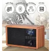 Kaasaskantav raadio Adler AD 1184 DAB+/FM/AM digitaaltuuneriga, Bluetooth 5.0, 15W, SD/USB, äratuskell, must/puit