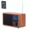 Kaasaskantav raadio Adler AD 1184 DAB+/FM/AM digitaaltuuneriga, Bluetooth 5.0, 15W, SD/USB, äratuskell, must/puit