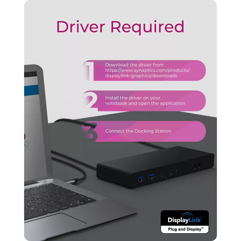 ICY BOX IB-DK2245AC Juhtmega USB 3.2 Gen 1 (3.1 Gen 1) Type-C Must