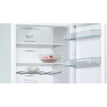 Bosch KGN36VWED külmik-sügavkülmik, eraldiseisev, NoFrost, 237 l + 89 l, 186 cm, energiaklass E, valge