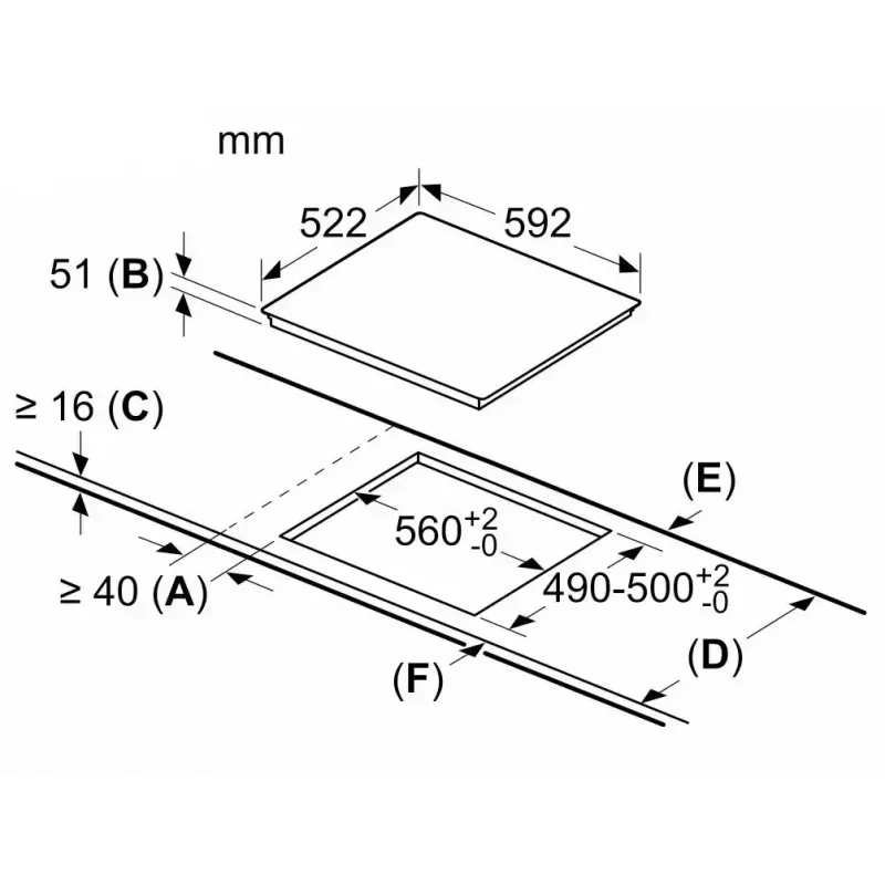 Bosch PIE611BB5E pliit must sisseehitatav 60 cm tsooniga induktsioonpliit 4 tsooni