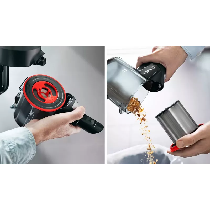 Bosch BBS712A tolmuimeja/elektriline luud 2-in-1 pulstolmuimeja, akuga, kuiv, hügieenifilter, ilma tolmukotita, 0.3 L, grafiit