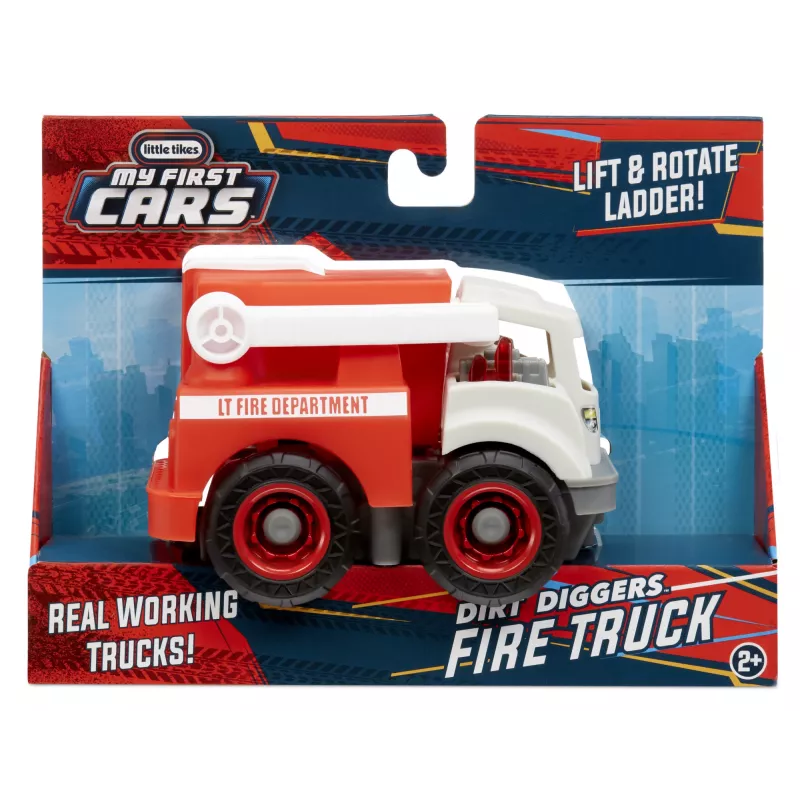 Little Tikes Dirt Diggers Minis- Fire Truck. Tootetüüp: Tuletõrjeauto, Soovitatav vanus (min): 2 a, Soovitatav vanus (max): 12 a, Värv: Punane, Valge