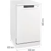 Vabaltseisev nõudepesumasin Gorenje GS520E15W — 9 kattekohta, 47 dB, 448×600×845 mm, 9 L/tsükkel