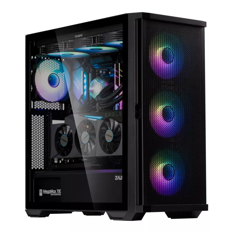 Zalman Z10 DUO arvutikorpus Midi Tower must