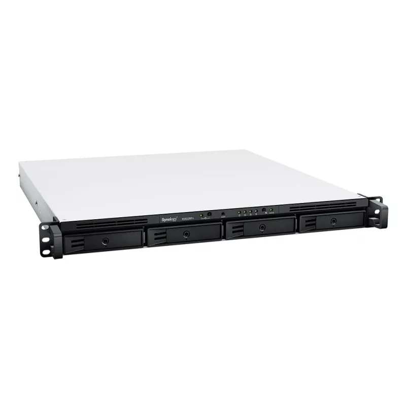 SYNOLOGY Rack Station RS822RP+ 1U 4-kettaline NAS-serveri barebone koos redundantse toiteallikaga
