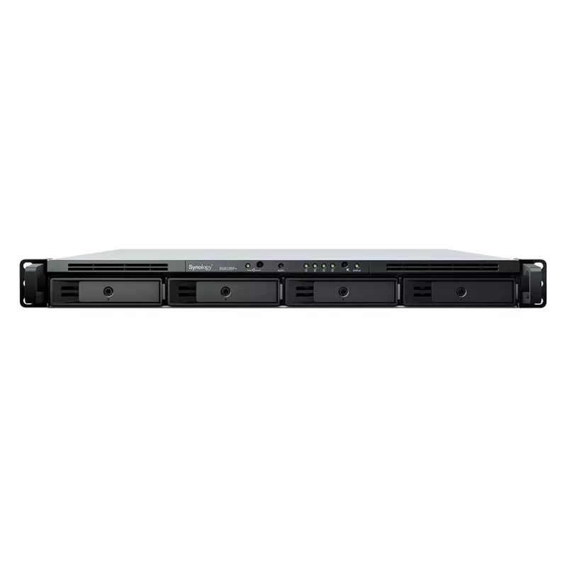 SYNOLOGY Rack Station RS822RP+ 1U 4-kettaline NAS-serveri barebone koos redundantse toiteallikaga