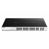 Hallatav L2 gigabit PoE kommutaator D-Link DGS-1210-24P — 24x 10/100/1000 RJ-45, IEEE 802.3af/at, 56 Gbit/s, rack-montaaž, must