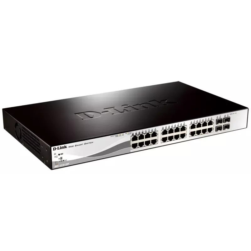 D-Link DGS-1210-28P Hallatav L2 Gigabit Ethernet (10/100/1000) toiteallikas Etherneti (PoE) kaudu 1U