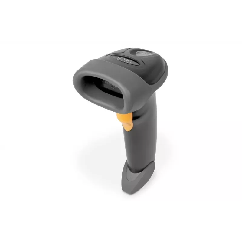 DIGITUS 2D käeshoitav vöötkoodiskanner QR-kood Bluetooth hoidikuga