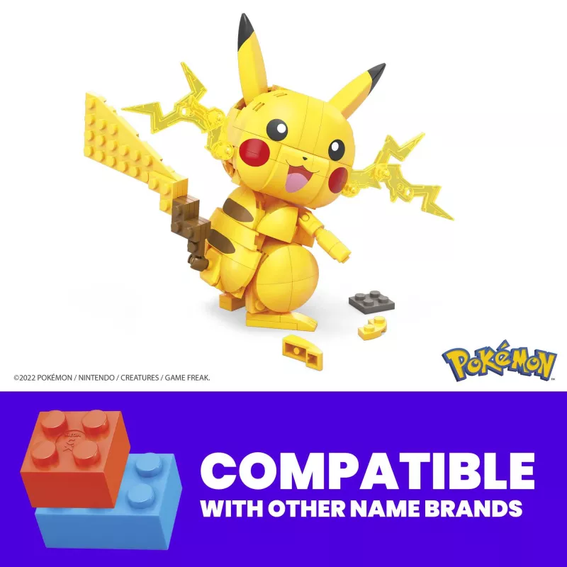 MEGA Pokémon ehituskomplekt Pikachu (211 tükki) 1 tegelaskujuga lastele