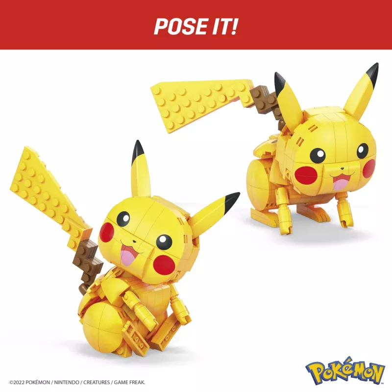 MEGA Pokémon ehituskomplekt Pikachu (211 tükki) 1 tegelaskujuga lastele
