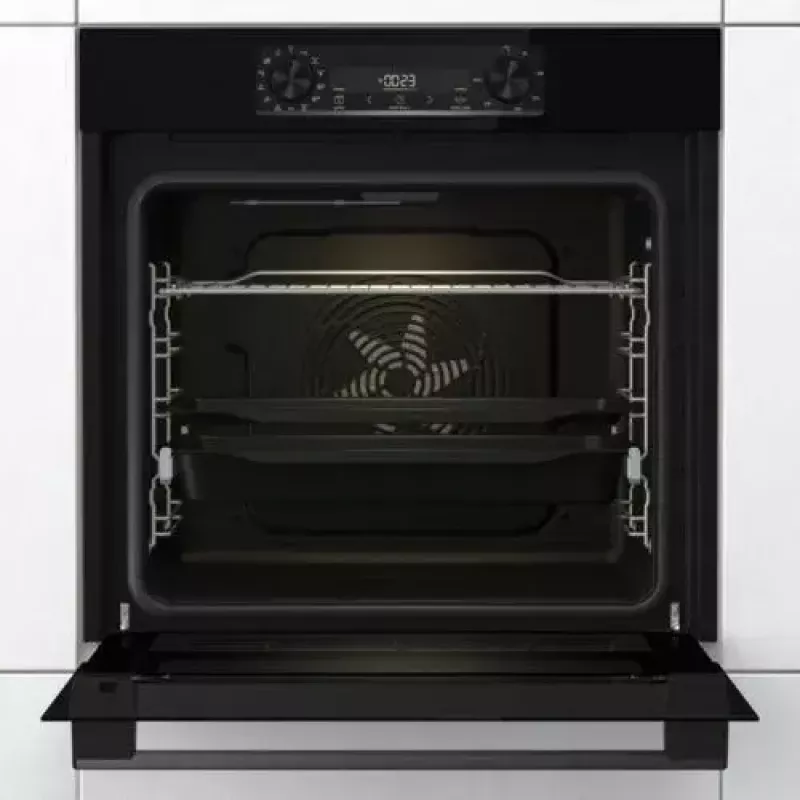 Sisseehitatud ahi Gorenje BOS6737E06FBG — 77 L multifunktsionaalne, EcoClean, aur, konvektsioon, mehaaniline juhtimine, 59,5×59,5 cm, must