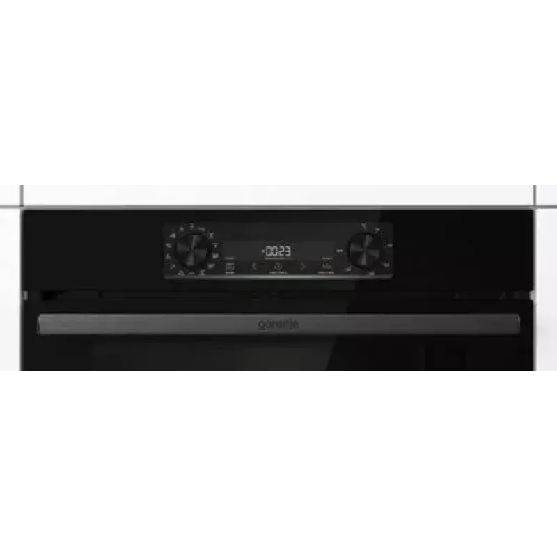 Sisseehitatud ahi Gorenje BOS6737E06FBG — 77 L multifunktsionaalne, EcoClean, aur, konvektsioon, mehaaniline juhtimine, 59,5×59,5 cm, must
