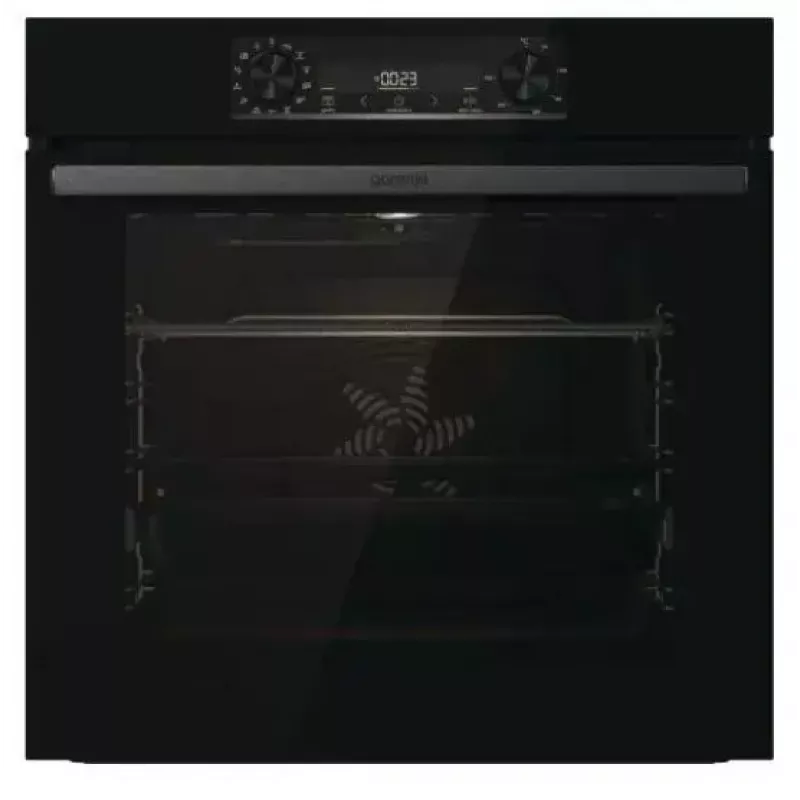 Sisseehitatud ahi Gorenje BOS6737E06FBG — 77 L multifunktsionaalne, EcoClean, aur, konvektsioon, mehaaniline juhtimine, 59,5×59,5 cm, must