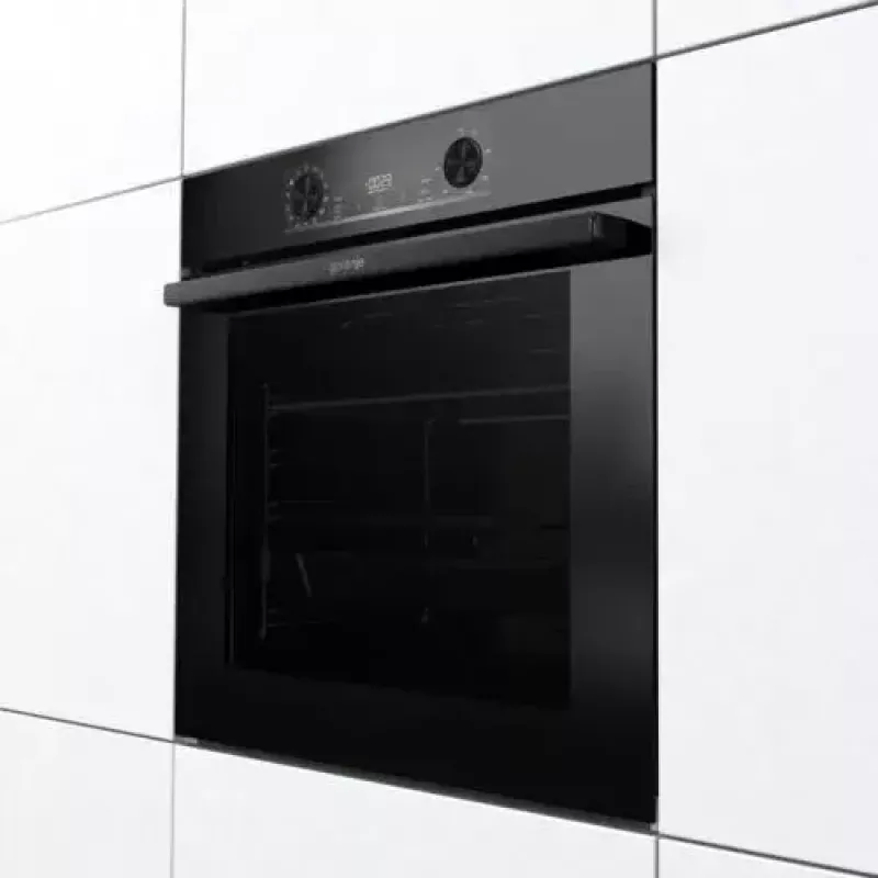Sisseehitatud ahi Gorenje BOS6737E06FBG — 77 L multifunktsionaalne, EcoClean, aur, konvektsioon, mehaaniline juhtimine, 59,5×59,5 cm, must