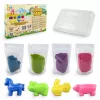 Laste kineetiline liiv Tuban DYNAMIC SAND SET – FARM Mitmevärviline