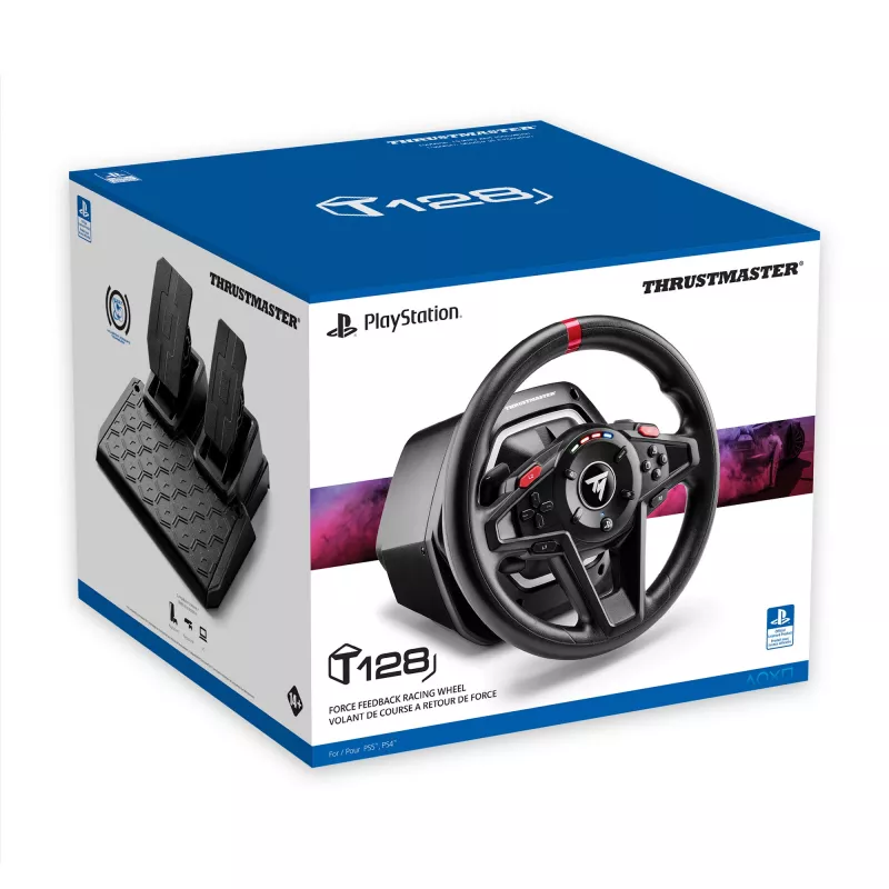 Thrustmaster T128 Must USB Steering wheel + Pedals Analogue PC, PlayStation 4, PlayStation 5