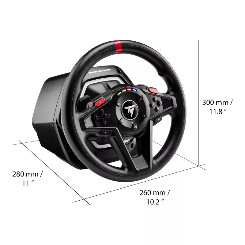 Thrustmaster T128 Must USB Steering wheel + Pedals Analogue PC, PlayStation 4, PlayStation 5