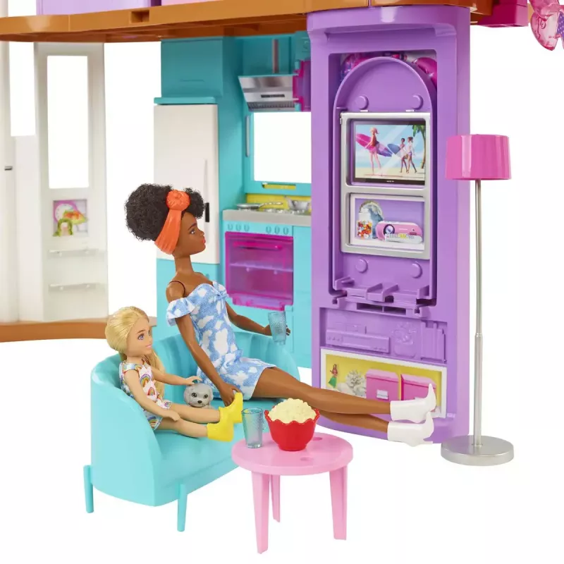 Barbie puhkemaja mängukomplekt 30+ osaga, mänguasi 3-aastastele ja vanematele