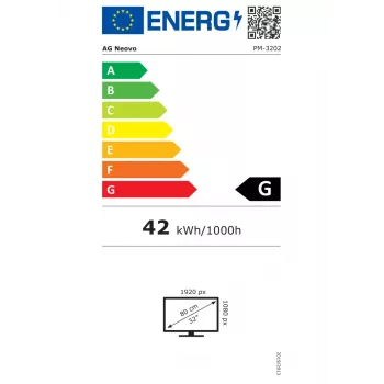 Digitaalne infokuva AG Neovo 32-tolline 31.5-tolline LCD 1920 x 1080