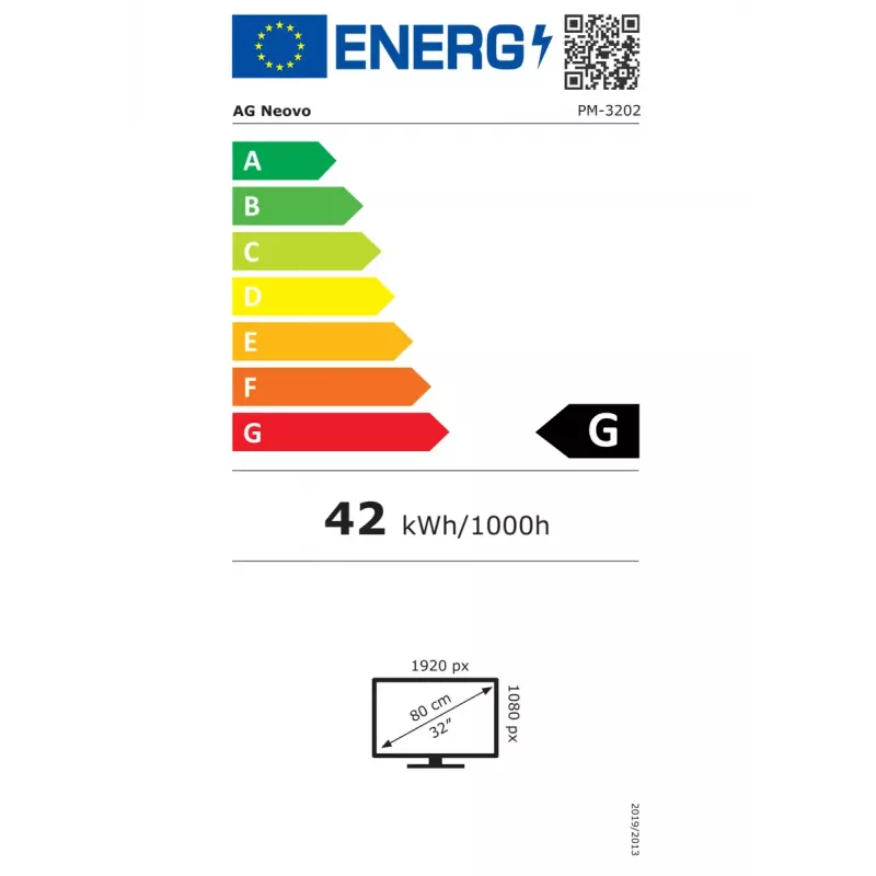 Digitaalne infokuva AG Neovo 32-tolline 31.5-tolline LCD 1920 x 1080