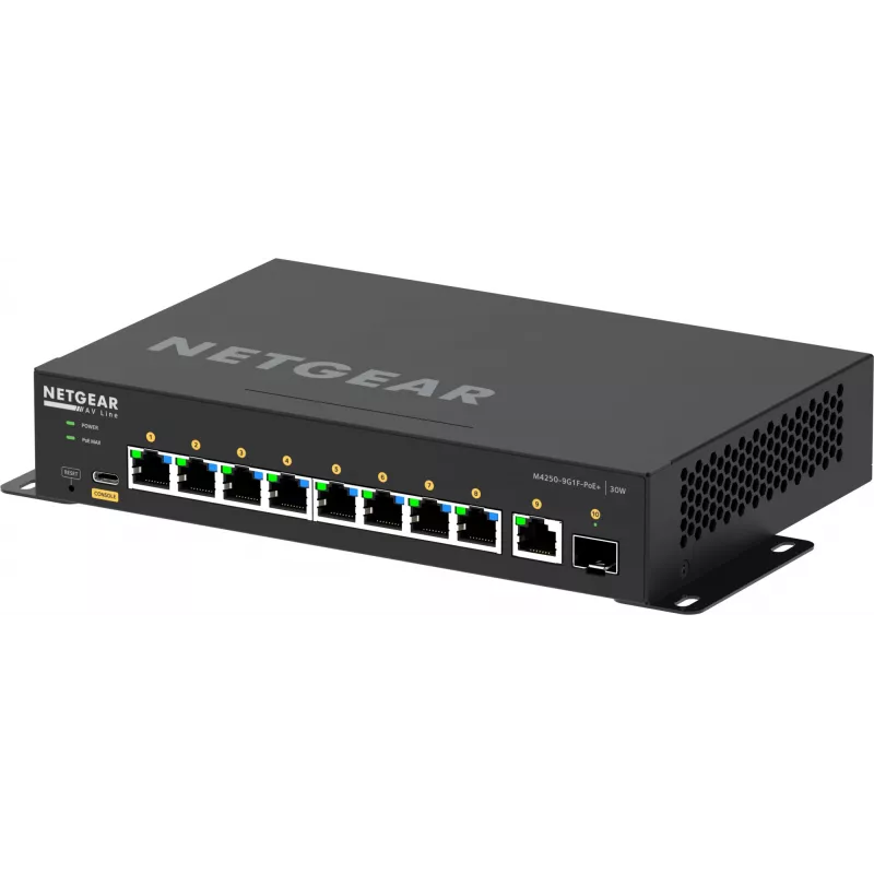 Hallatav lüliti NETGEAR GSM4210PD-100EUS 8x1G PoE+ 110W 1xSFP