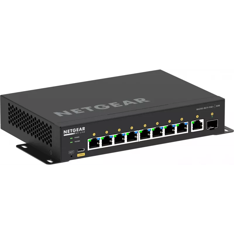 Hallatav lüliti NETGEAR GSM4210PD-100EUS 8x1G PoE+ 110W 1xSFP