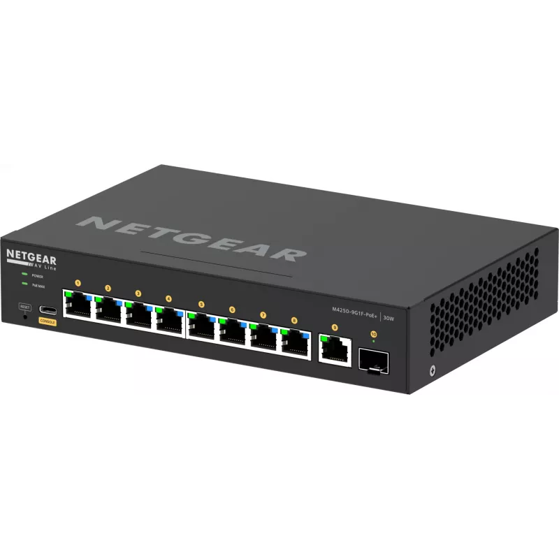 Hallatav lüliti NETGEAR GSM4210PD-100EUS 8x1G PoE+ 110W 1xSFP