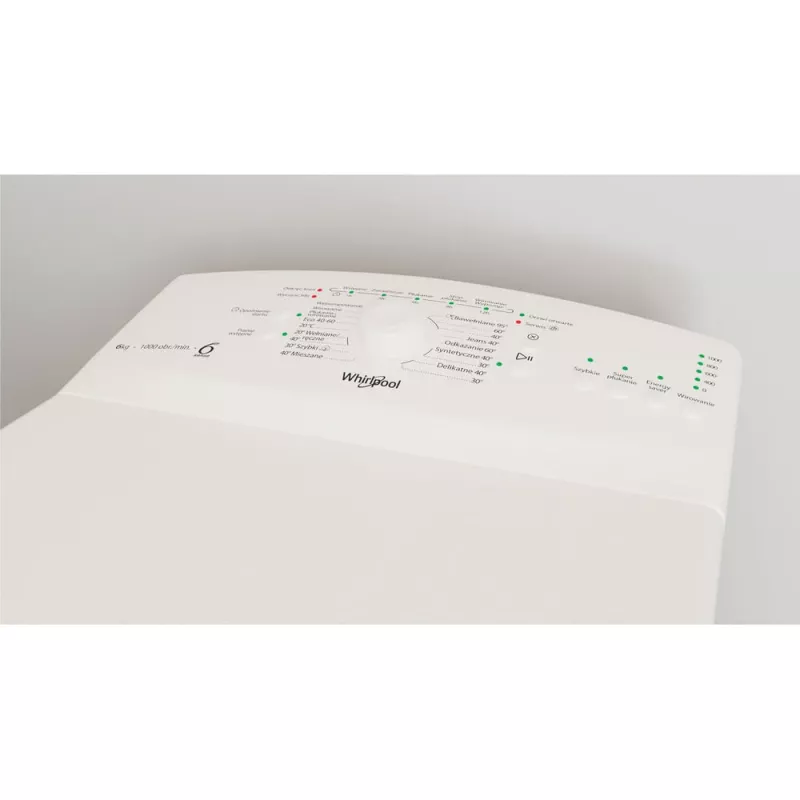 Whirlpool TDLR 6040L PL/N eraldiseisev pealtlaetav pesumasin, 6 kg, 1000 p/min, valge