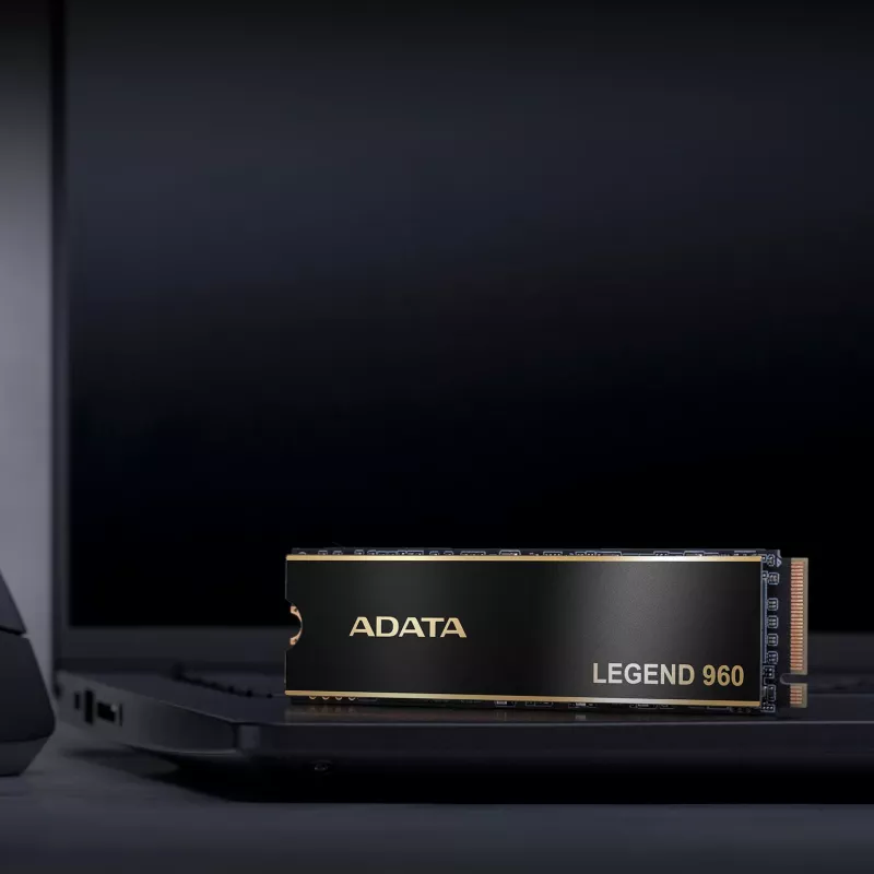 SSD ADATA LEGEND 960 M.2 NVMe 2 TB PCIe 4.0, lugemiskiirus 7400 MB/s, kirjutamiskiirus 6800 MB/s, 3D NAND, jahutusradiaator