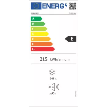 Gorenje FH25EAW Sügavkülmik Vabaltseisev 248 L Valge