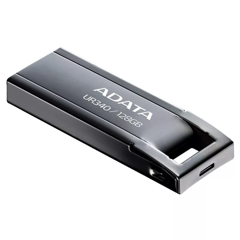 USB-mälupulk ADATA UR340 128 GB USB Type-A 3.2 Gen 2, metallkorpus, must
