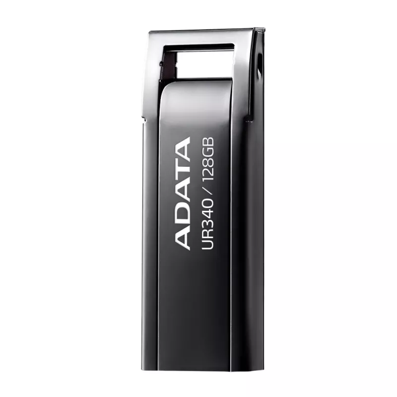USB-mälupulk ADATA UR340 128 GB USB Type-A 3.2 Gen 2, metallkorpus, must