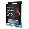 ADATA UE800 USB-mälupulk 512 GB USB USB-C 3.2 Gen 2 (3.1 Gen 2) Hõbedane