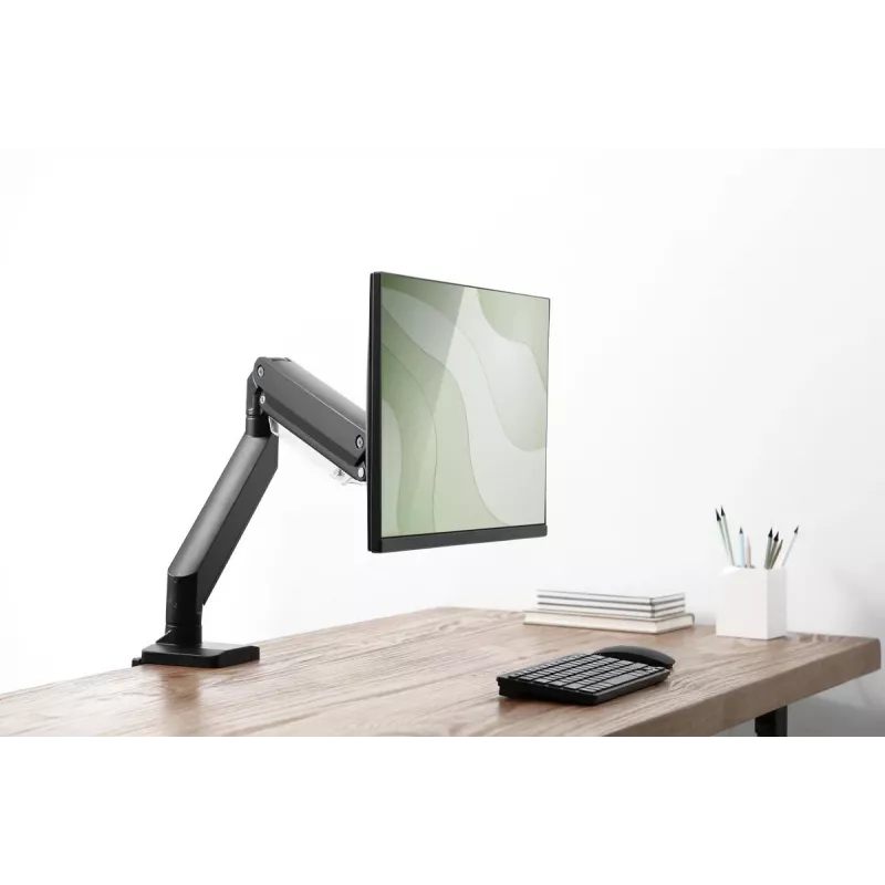 DIGITUS ühe gaasivedruga monitori lauakinnitus 35-tolline, max 15 kg, must