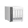 QNAP TS-433 NAS Tower ARM Cortex-A55 4 GB 0 TB QNAP QTS Valge
