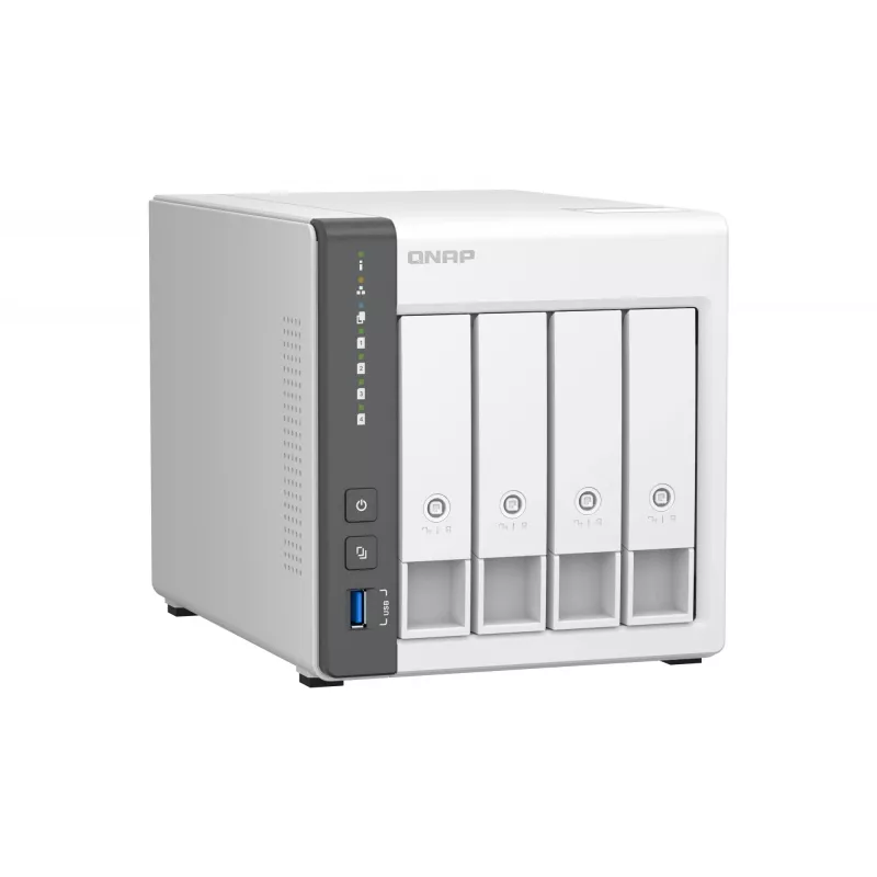 QNAP TS-433 NAS Tower ARM Cortex-A55 4 GB 0 TB QNAP QTS Valge