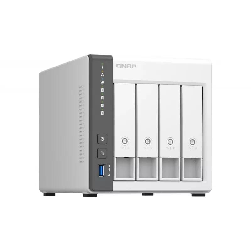 QNAP TS-433 NAS Tower ARM Cortex-A55 4 GB 0 TB QNAP QTS Valge