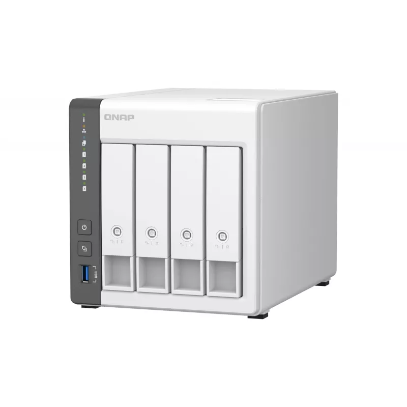 QNAP TS-433 NAS Tower ARM Cortex-A55 4 GB 0 TB QNAP QTS Valge