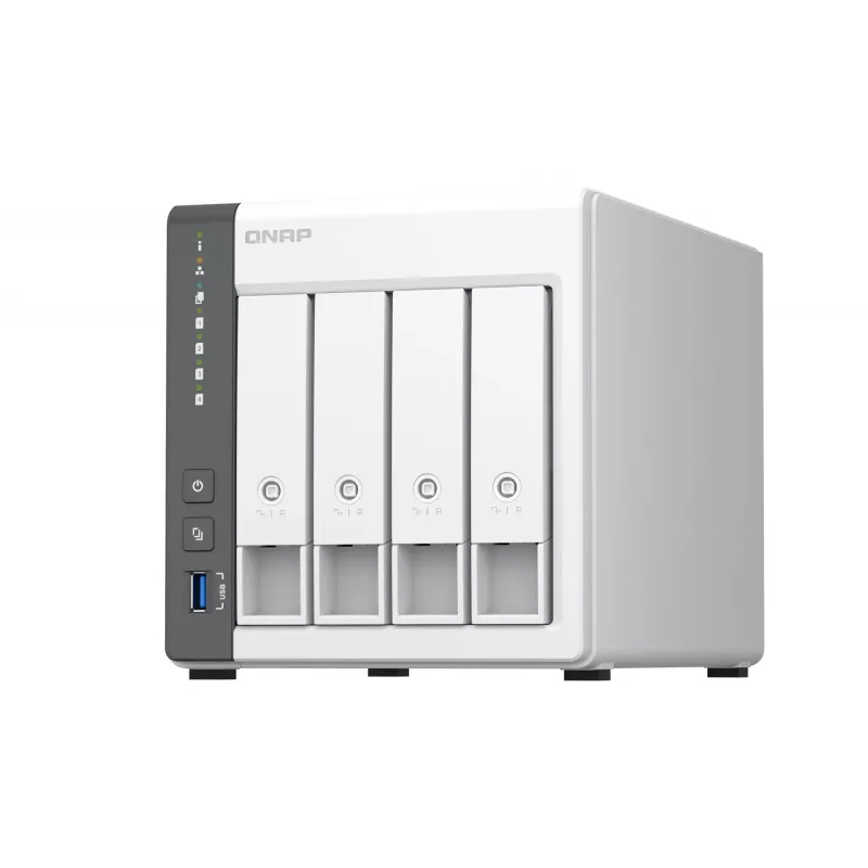 QNAP TS-433 NAS Tower ARM Cortex-A55 4 GB 0 TB QNAP QTS Valge
