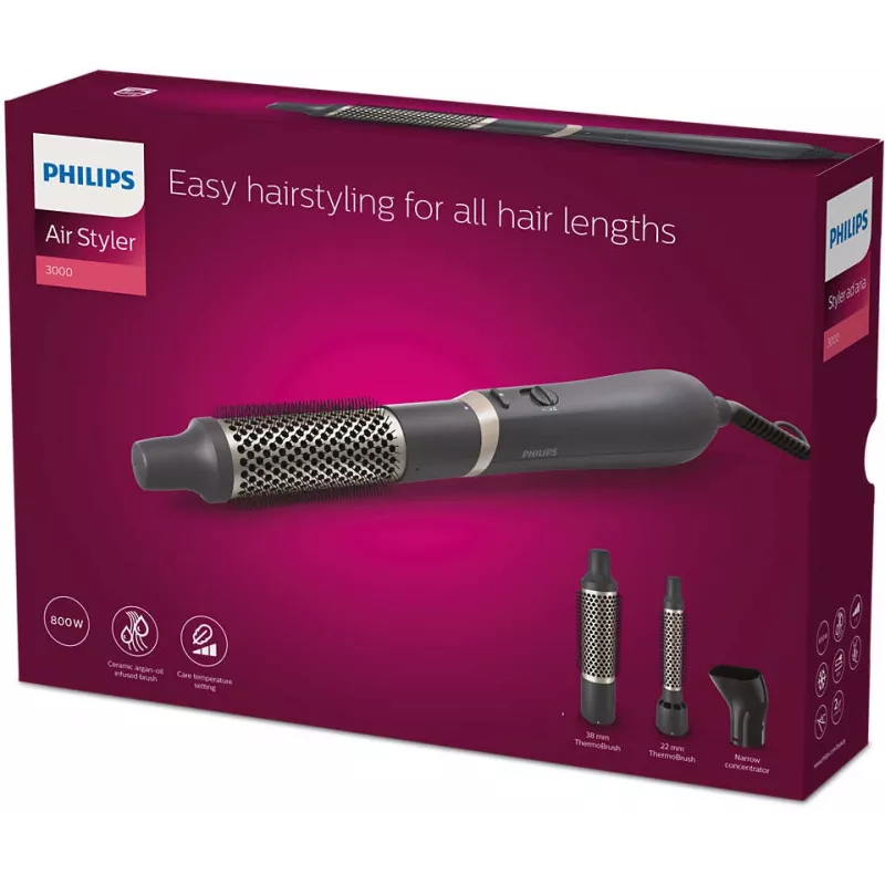 Philips 3000 seeria BHA301/00 juuksekujundustööriist Juuksekujunduskomplekt Soe Must 800 W 1,8 m