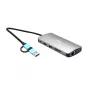 i-tec USB 3.0 USB-C/Thunderbolt 3x Display Metal Nano Dock LAN-iga ja toiteallikaga 100 W
