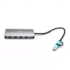 i-tec USB 3.0 USB-C/Thunderbolt 3x Display Metal Nano Dock LAN-iga ja toiteallikaga 100 W