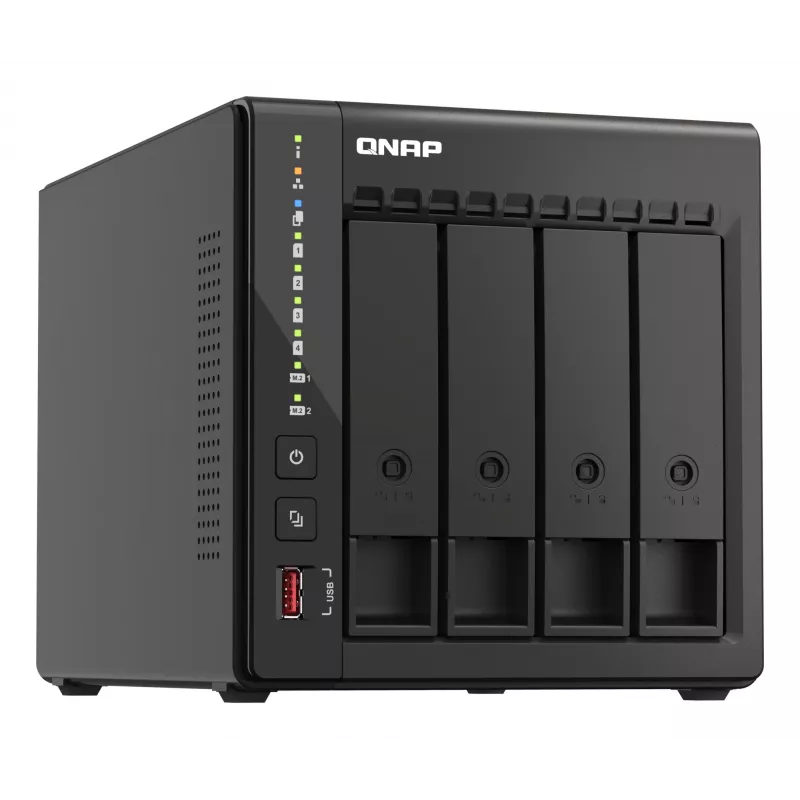 QNAP TS-453E NAS Tower Intel® Celeron® J6412 8 GB 0 TB QNAP QTS Must