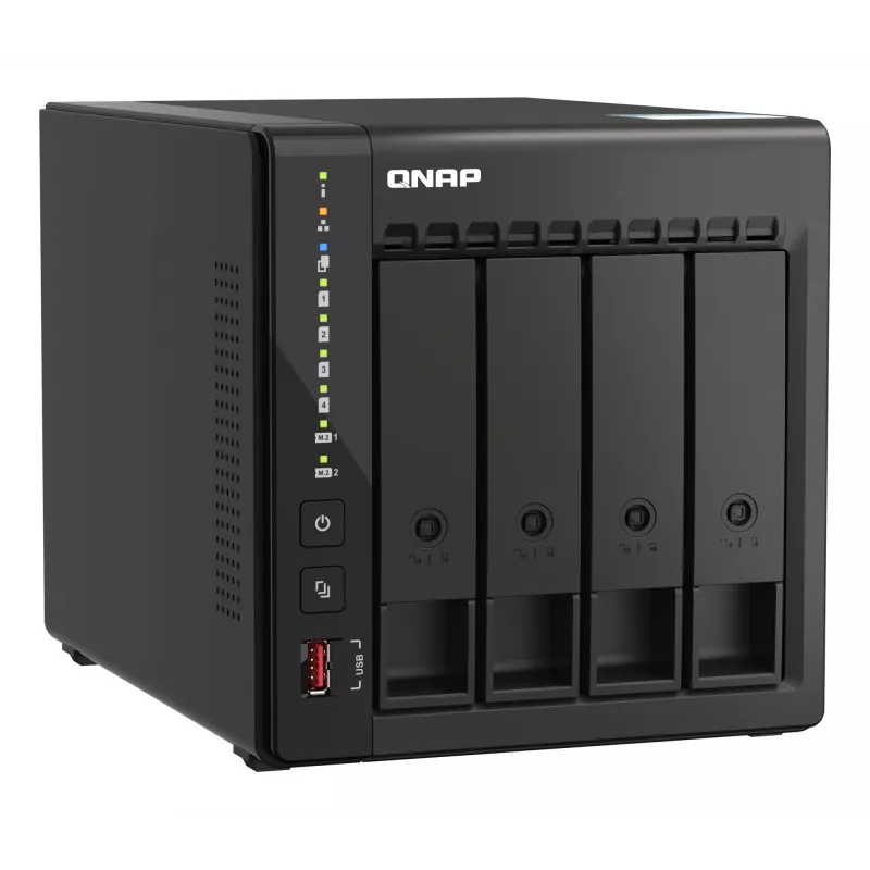 QNAP TS-453E NAS Tower Intel® Celeron® J6412 8 GB 0 TB QNAP QTS Must